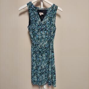 Loft Size M Floral Dress Tie Waist Fairy Classic Cottagecore Derby Sleeveless